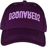 Dsquared2 Violette Baseballkappe mit Logo