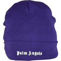 Palm Angels Gerippte Strick Mütze