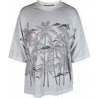 T-Shirt mit Palmen-Print im Oversize-Look