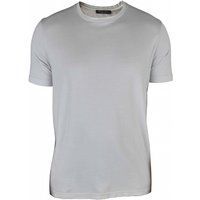 Kurzärmeliges Baumwoll-T-Shirt mit Rundhalsausschnitt