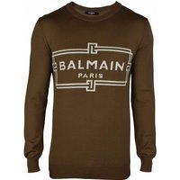 Logo Strickpullover aus Wolle
