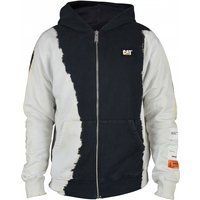Farbblock Kapuzenpullover mit Reißverschluss
