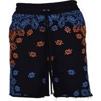 Baumwolljersey-Shorts mit Bandana-Print