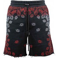 Baumwolljersey-Shorts mit Bandana-Print
