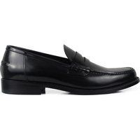 Schwarze Penny Loafers aus Leder für Herren