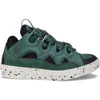 Grüne Wildleder Curb Low-Top Sneakers
