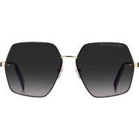 Hexagonale Sonnenbrille mit Farbverlaufgläsern