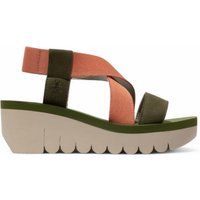 Plateau-Sandalette mit Riemen