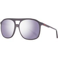 Quadratische Pilotenbrille mit Spiegelglas