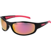 Sportliche Vollrand-Sonnenbrille mit verspiegelten Gläsern