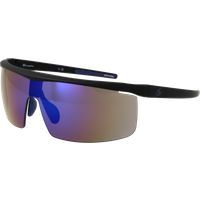 Sportliche Halbrand-Schild-Sonnenbrille