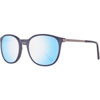 Runde Sonnenbrille mit verspiegelten Gläsern