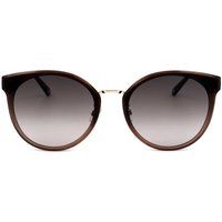 Runde Acetat- und Metall-Damen-Sonnenbrille