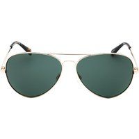 Klassische Aviator Sonnenbrille mit grünen Gläsern