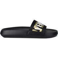 Badeschuhe mit Logo-Print und Signaturstreifen