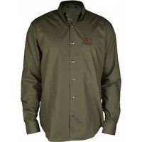 Lässiges olivgrünes Button-Up-Hemd