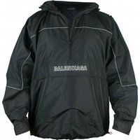 Schwarze wasserabweisende Anorak-Jacke