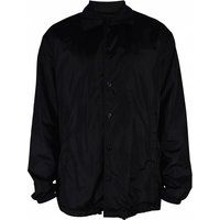 Schwarze, leichte Jacke mit Druckknopfleiste