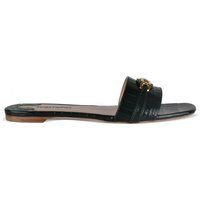 Elegante Sandalen aus Krokodil-geprägtem Leder
