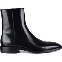 Schwarze Lackleder-Stiefeletten