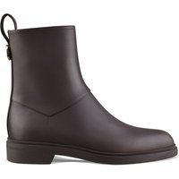 Klassische Leder-Stiefelette mit Zuglasche
