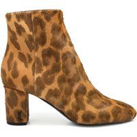 Ankle Boots mit Leopardenmuster