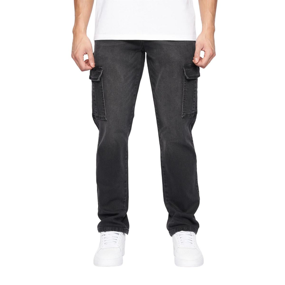 Crosshatch - "Kremtap" Cargo-Jeans für Herren (Schwärze)