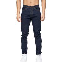Herren Slim Fit Dunkelblaue Jeans