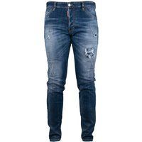 Blaue Cool Guy Jeans im Used-Look