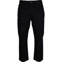 Schwarze Straight-Leg Stretch-Baumwolljeans