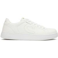 Saubere weiße minimalistische Court-Sneakers
