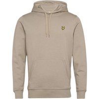 Klassischer beiger Baumwoll-Logo-Hoodie