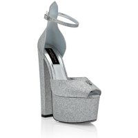 Plateau Peeptoe Knöchelriemen Sandaletten