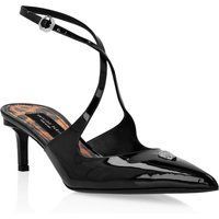 Spitz zulaufende Kitten Heel mit Knöchelriemen