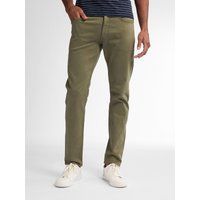 Schmal zulaufende olivgrüne Jeans