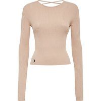Geripptes Langarm Strickoberteil