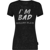 T-Shirt aus Baumwolljersey mit Strass
