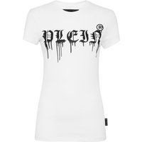 Gothik-Logo verziertes Baumwoll-T-Shirt