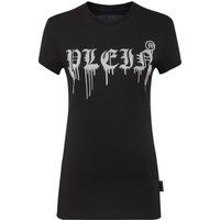 Gothik-Logo verziertes Baumwoll-T-Shirt