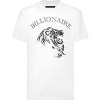 T-Shirt mit Löwen-Grafikprint und Rundhalsausschnitt