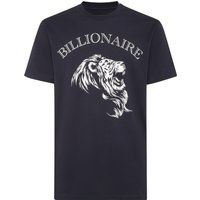 T-Shirt mit Löwen-Grafikprint und Rundhalsausschnitt