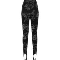 Leggings mit ausgefallenem Tattoo-Print und Steg