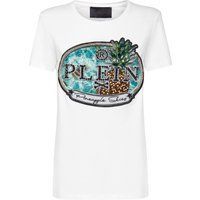 T-Shirt mit Ananas-Grafik und Verzierungen