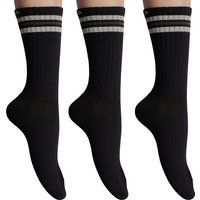 Retro Streifen Socken 3er-Pack