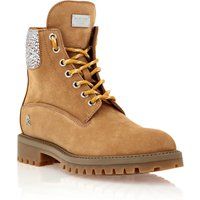 Wanderstiefel aus Nubukleder mit Kristallen
