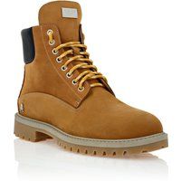 Wanderstiefel aus Nubukleder mit Metalldetail