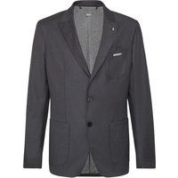 Eleganter Zwei-Knopf-Blazer mit Samtbesatz