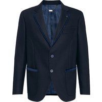 Eleganter Zwei-Knopf-Blazer mit Samtbesatz
