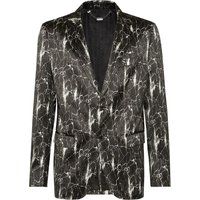 Jacquard-Blazer aus Baumwollmischung mit Reitmotiven