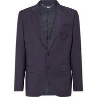 Klassisch geschnittener Wollblazer mit zwei Knöpfen